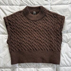 Anthropologie Cable Knit Vest